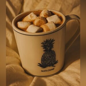 Anthropologie Pineapple Mug - Welcome